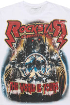 Lucian 2.0 White Oversized Graphic T-Shirt