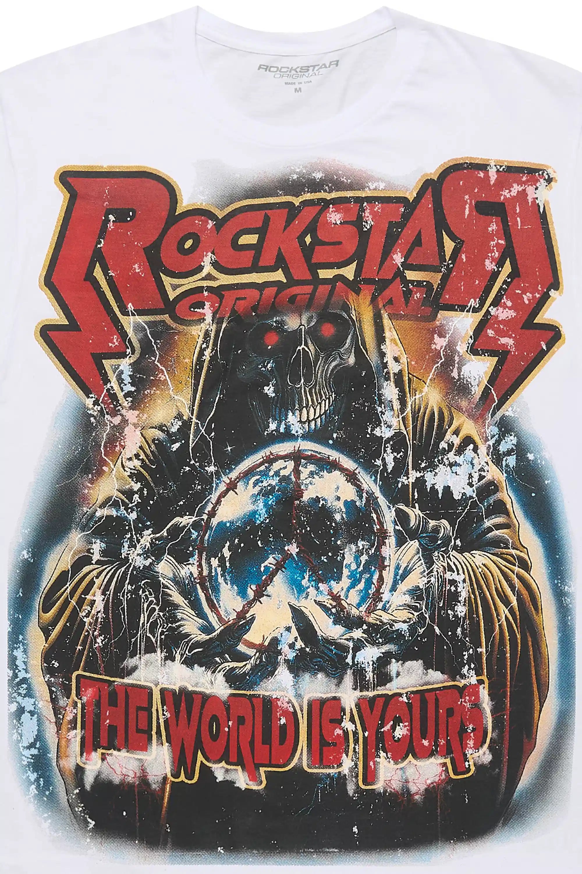 Lucian 2.0 White Oversized Graphic T-Shirt