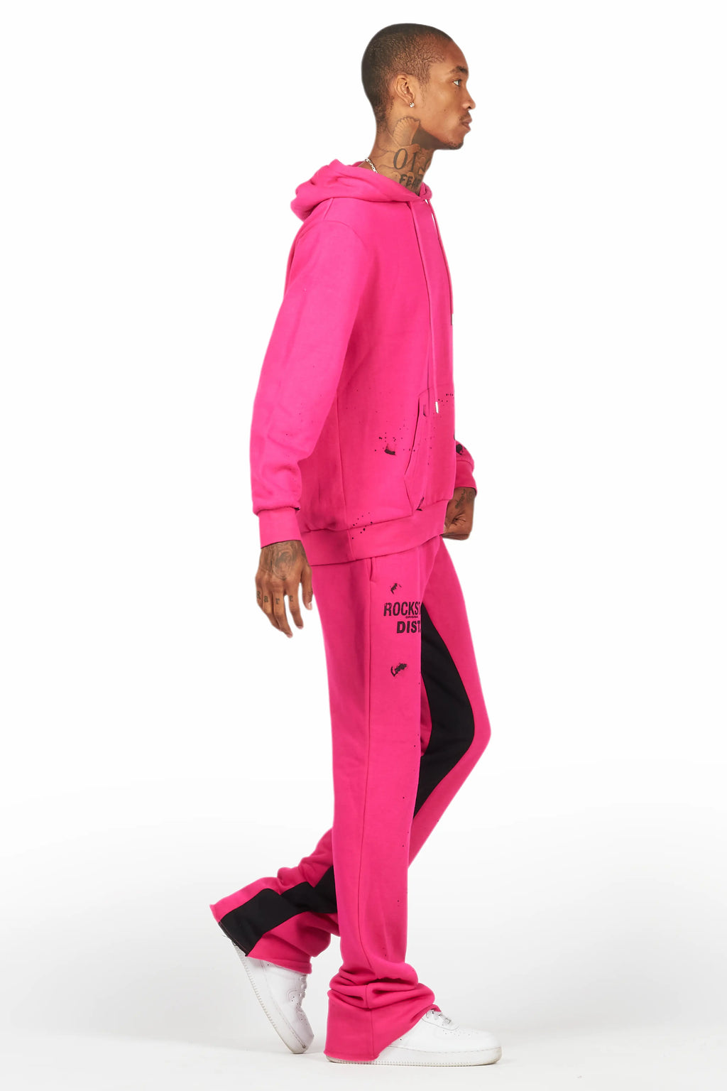 Raffer Fuchsia Hoodie Baggy Fit Pant Track Set
