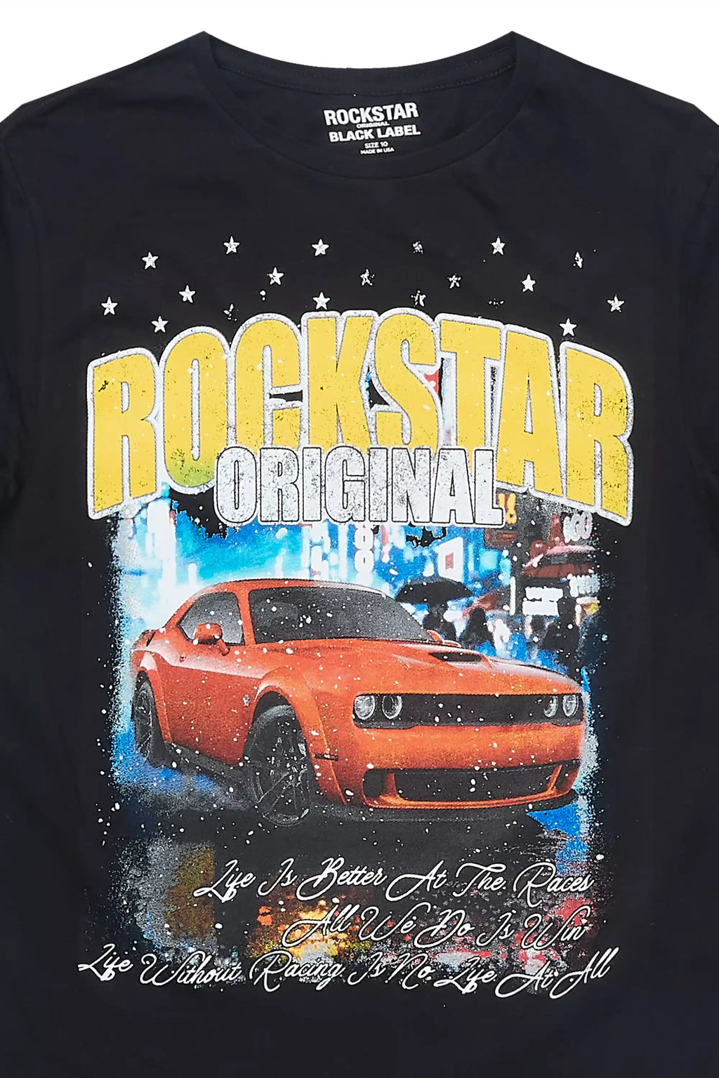 Boys Zerix Black Graphic T-Shirt