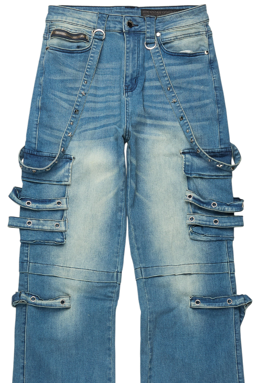 Nealon Blue Wash Baggy Cargo Fit Jean