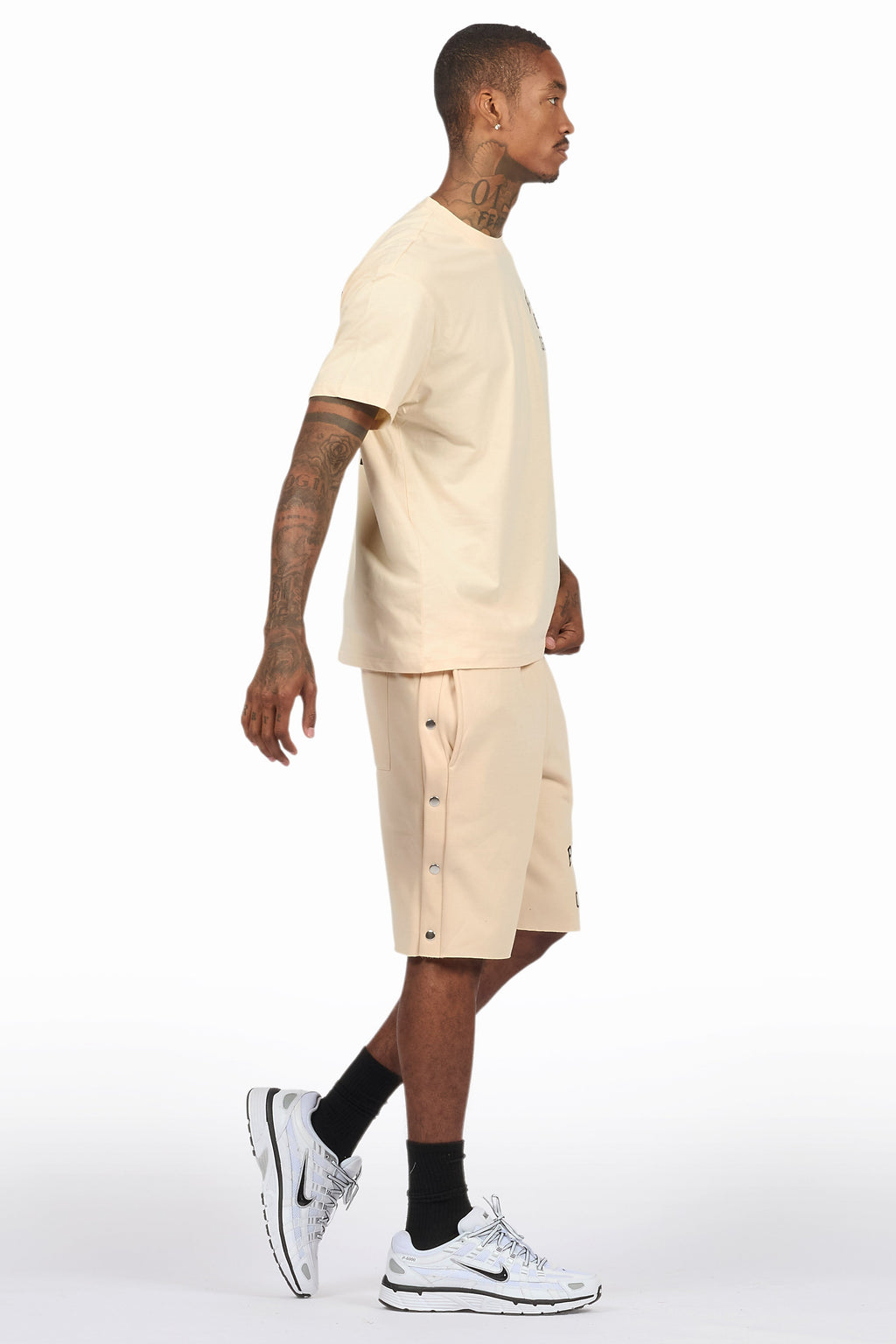 Lex Beige T-Shirt/Short Set