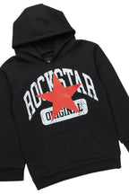 Boys States Black/Red Stacked Hoodie Track Set