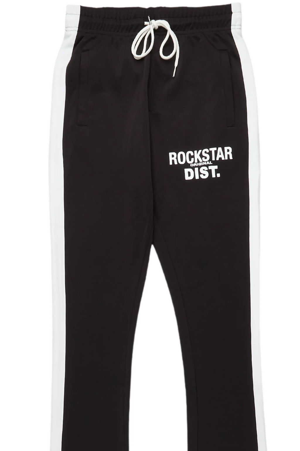 Landry Black Super Stacked Track Pant