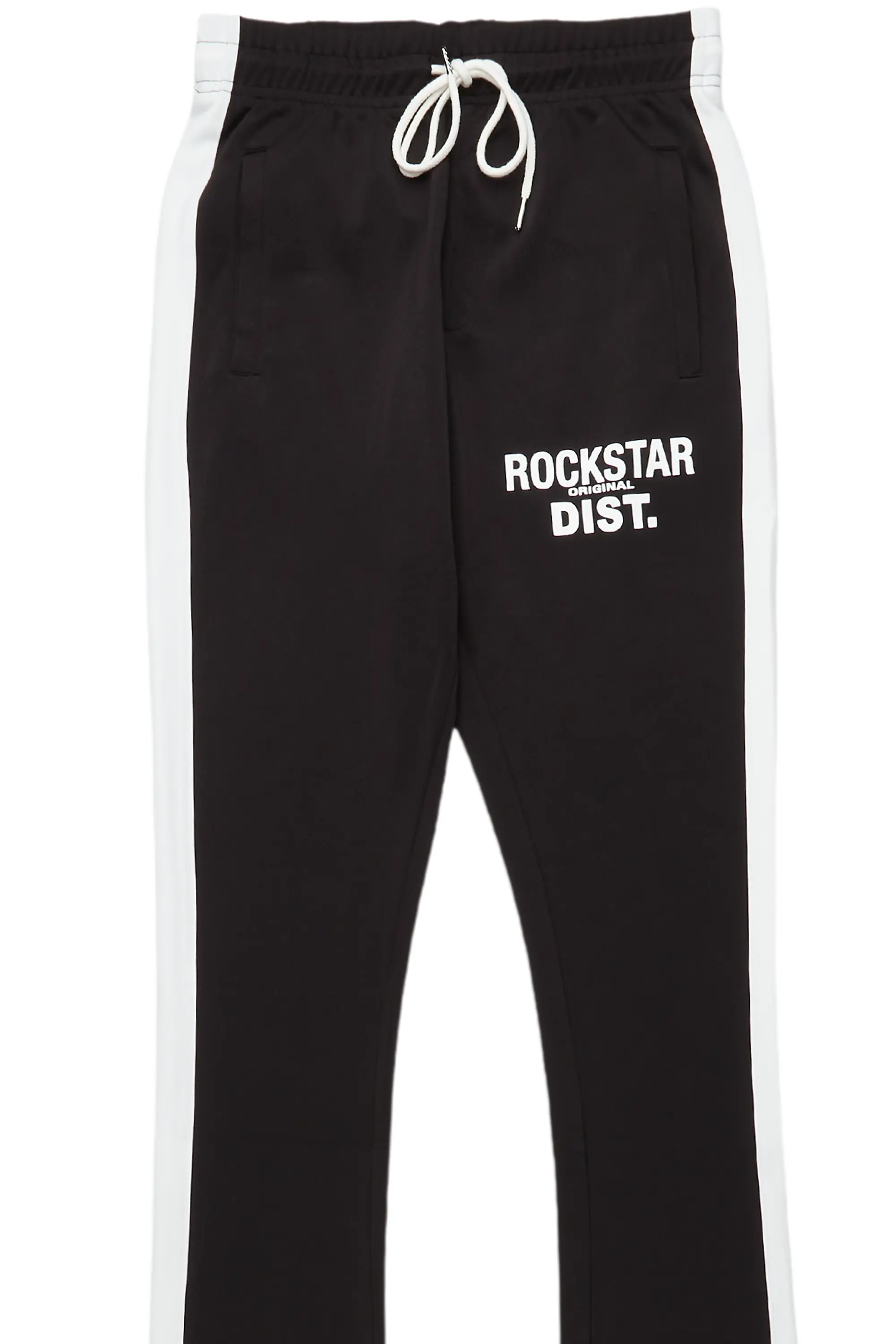 Landry Black Super Stacked Track Pant