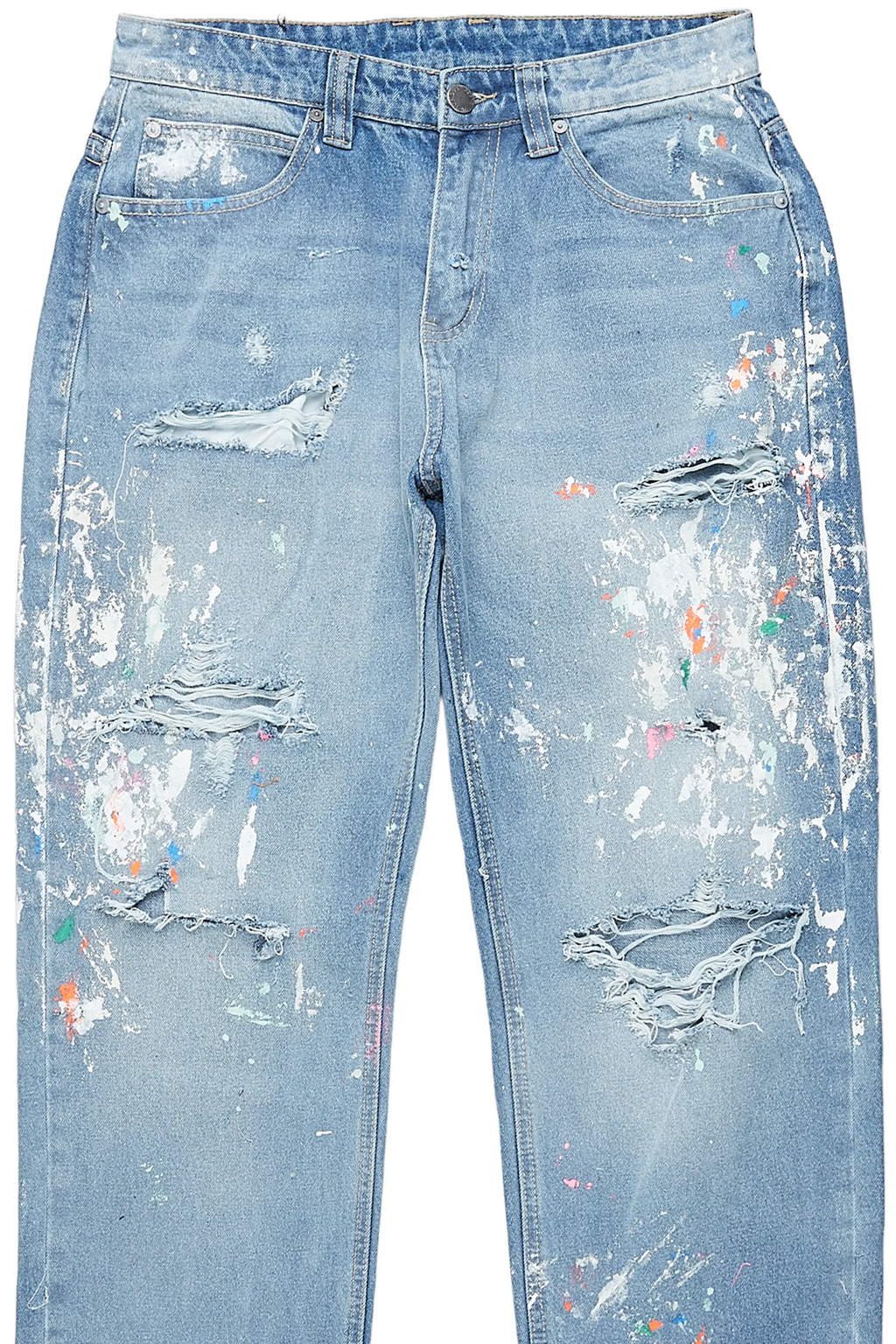 Zasha Indigo Painter Baggy Jean