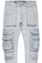 Iniko Grey Skinny Fit Cargo Jean