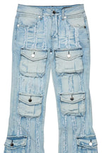 Boys Frey Light Blue Stacked Flare Jean