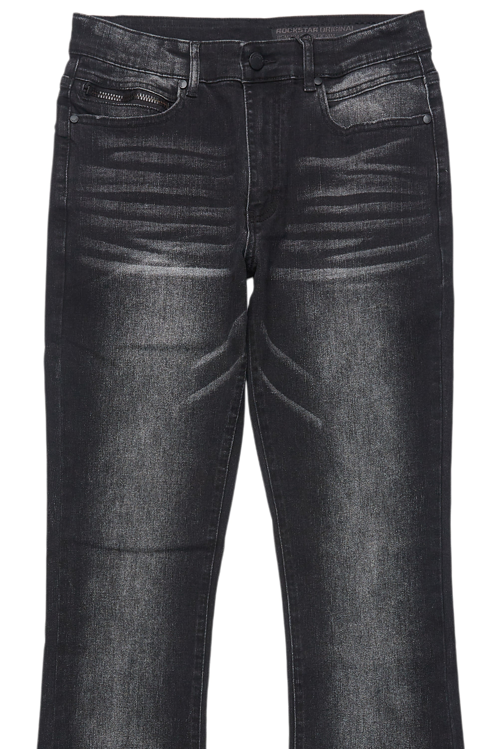 Drick Dark Grey Regular Fit Flare Jean