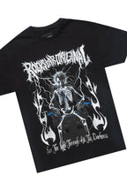 Deathrow Black T-Shirt/Stacked Flare Pant Set