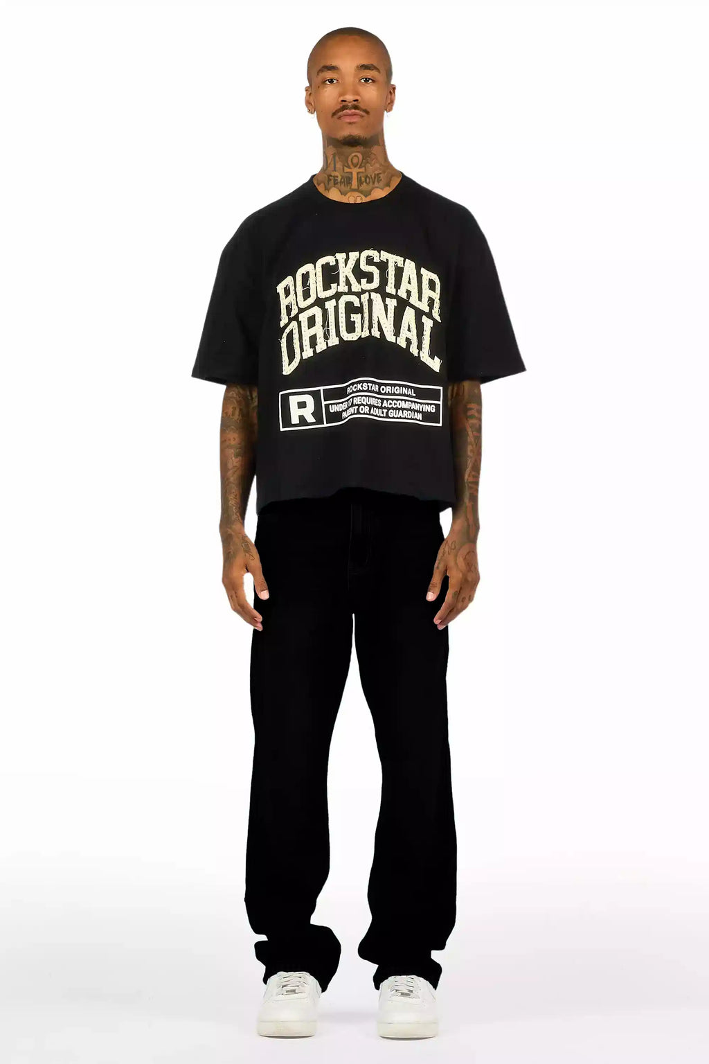 Basik Jet Black Baggy Jean