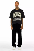 Basik Jet Black Baggy Jean