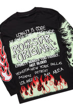 Beno Black Long Sleeve T-Shirt/Baggy Pant Set