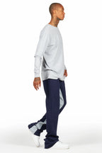 Briggs Heather Grey Long Sleeve T-Shirt/Baggy Pant Set