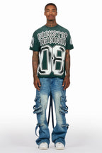 Nealon Blue Wash Baggy Cargo Fit Jean