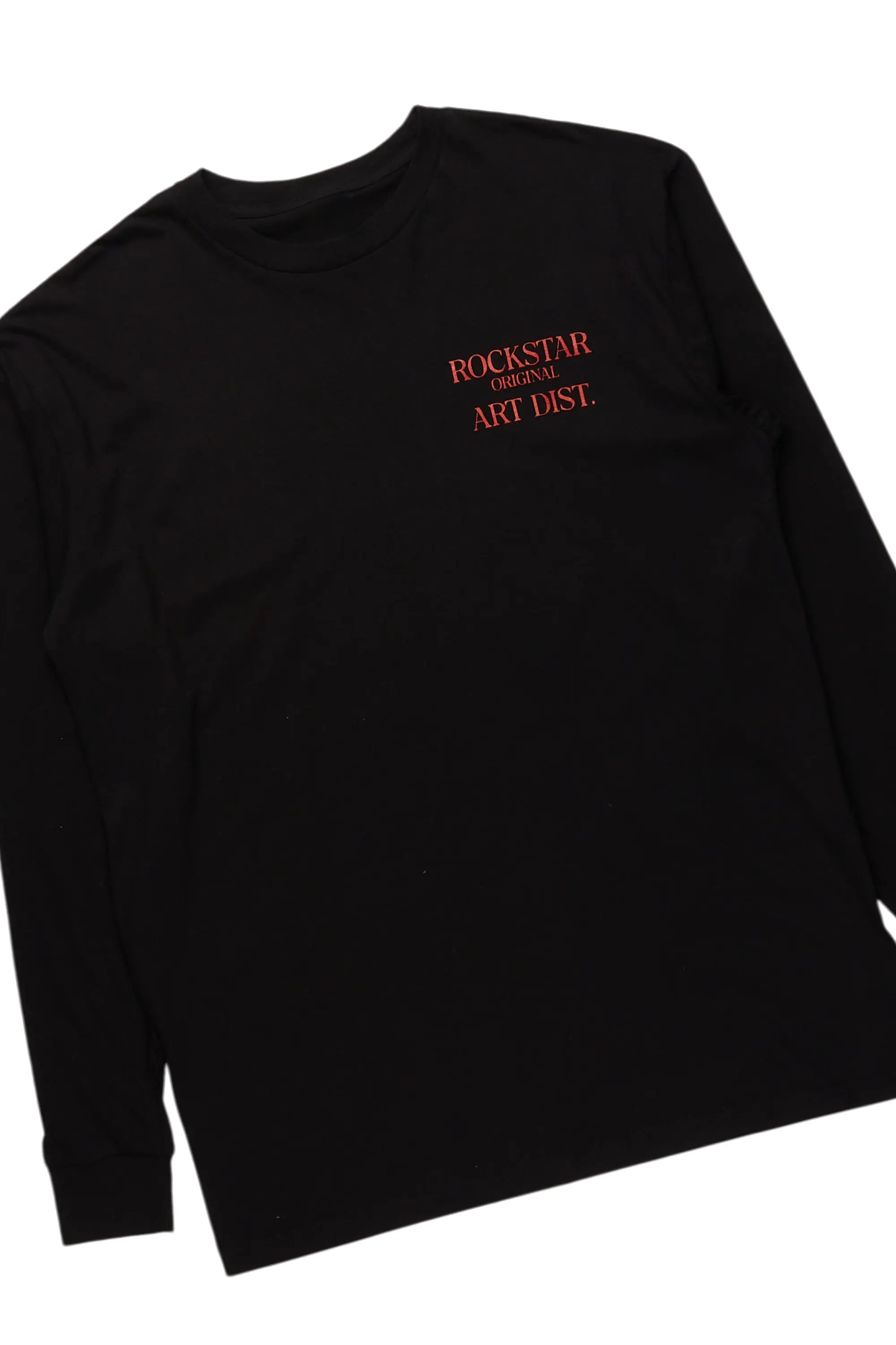 Briggs Burgundy Long Sleeve T-Shirt/Baggy Pant Set