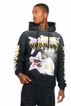 Amelie Black Graphic Hoodie