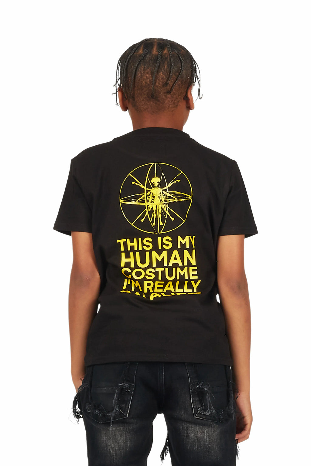 Boys Xaloc Black Graphic T-Shirt