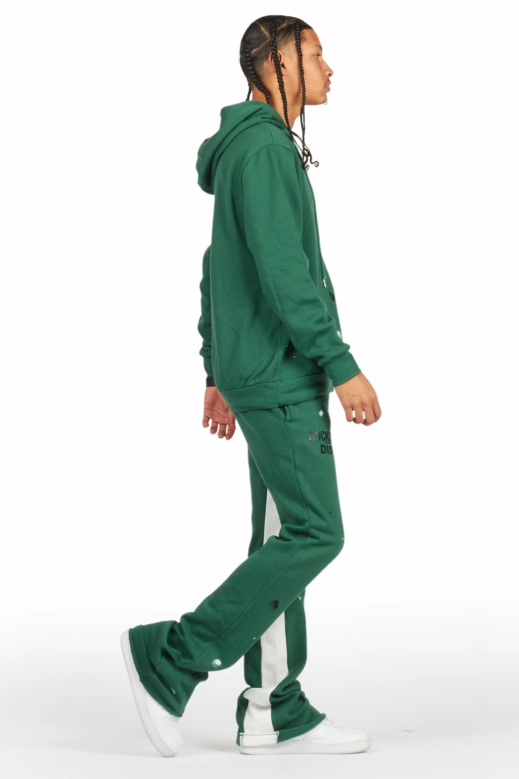 Jaco Green Hoodie Baggy Fit Pant Track Set