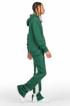 Jaco Green Hoodie Baggy Fit Pant Track Set