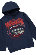 Boys Bloke Navy Hoodie/Stacked Flare Jean Set