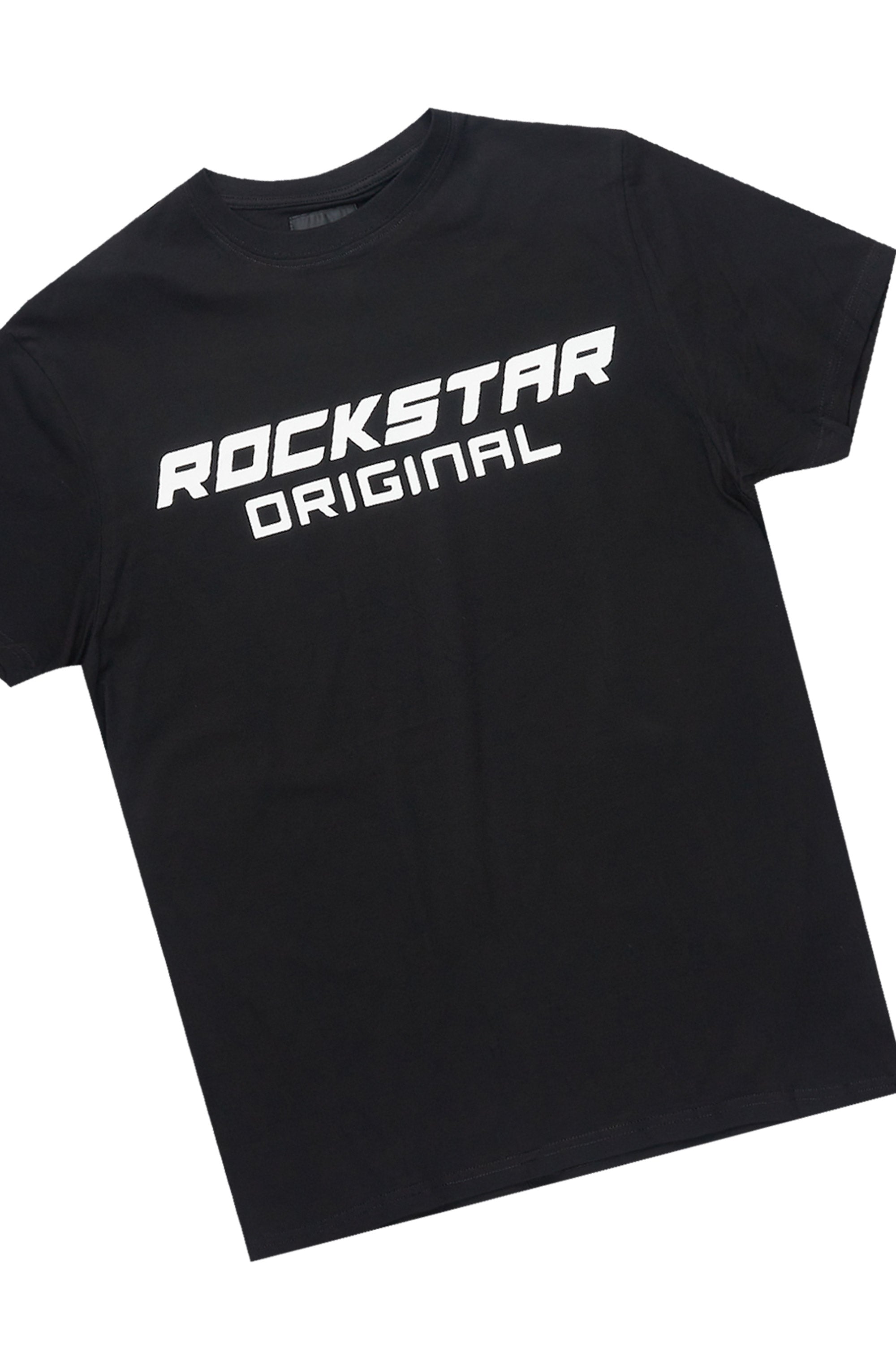 Connor Black T-Shirt/Stacked Flare Track Set