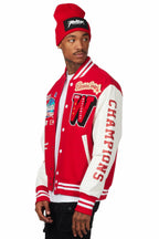 Izumi Red Varsity Jacket