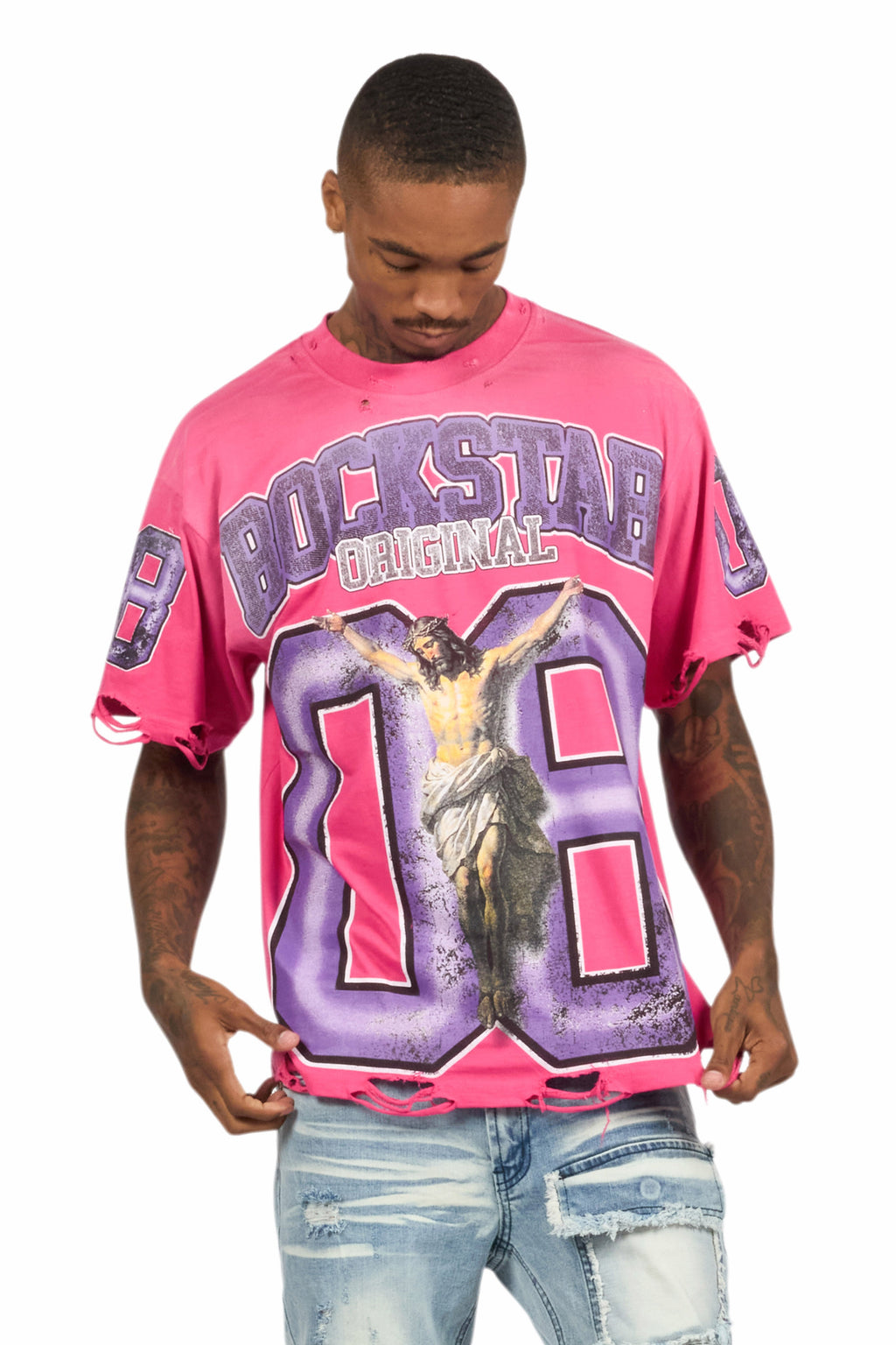 Fields Fuchsia Oversized Graphic T-Shirt