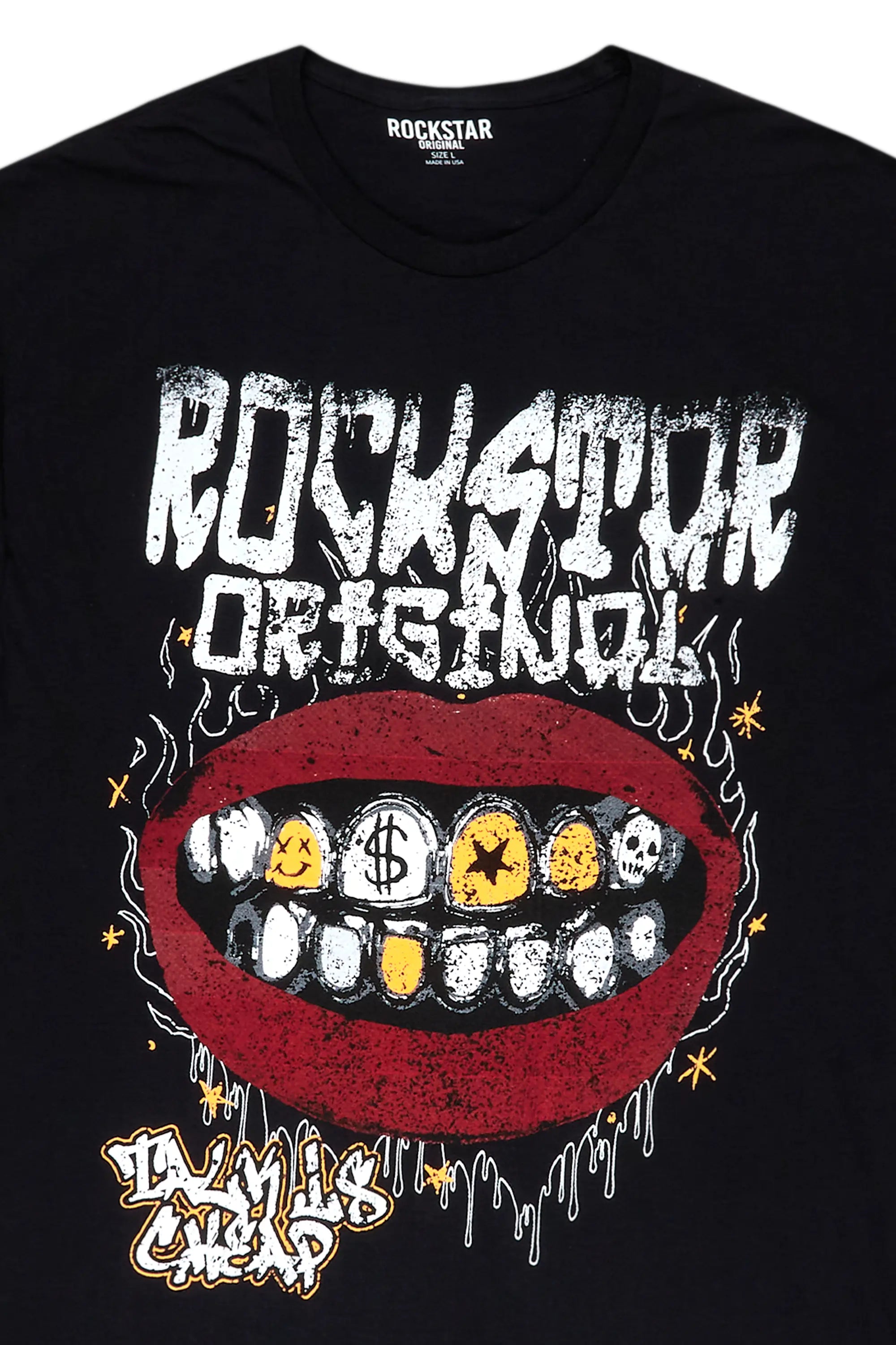 Kizzma Black Graphic T-Shirt