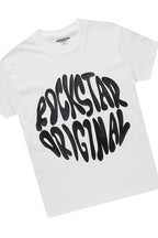 Boys Thierry White/Camo T-Shirt/Stacked Flare Jean Set