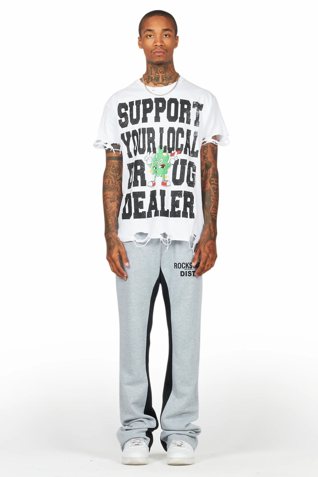 Alpine Heather Grey Baggy Pant