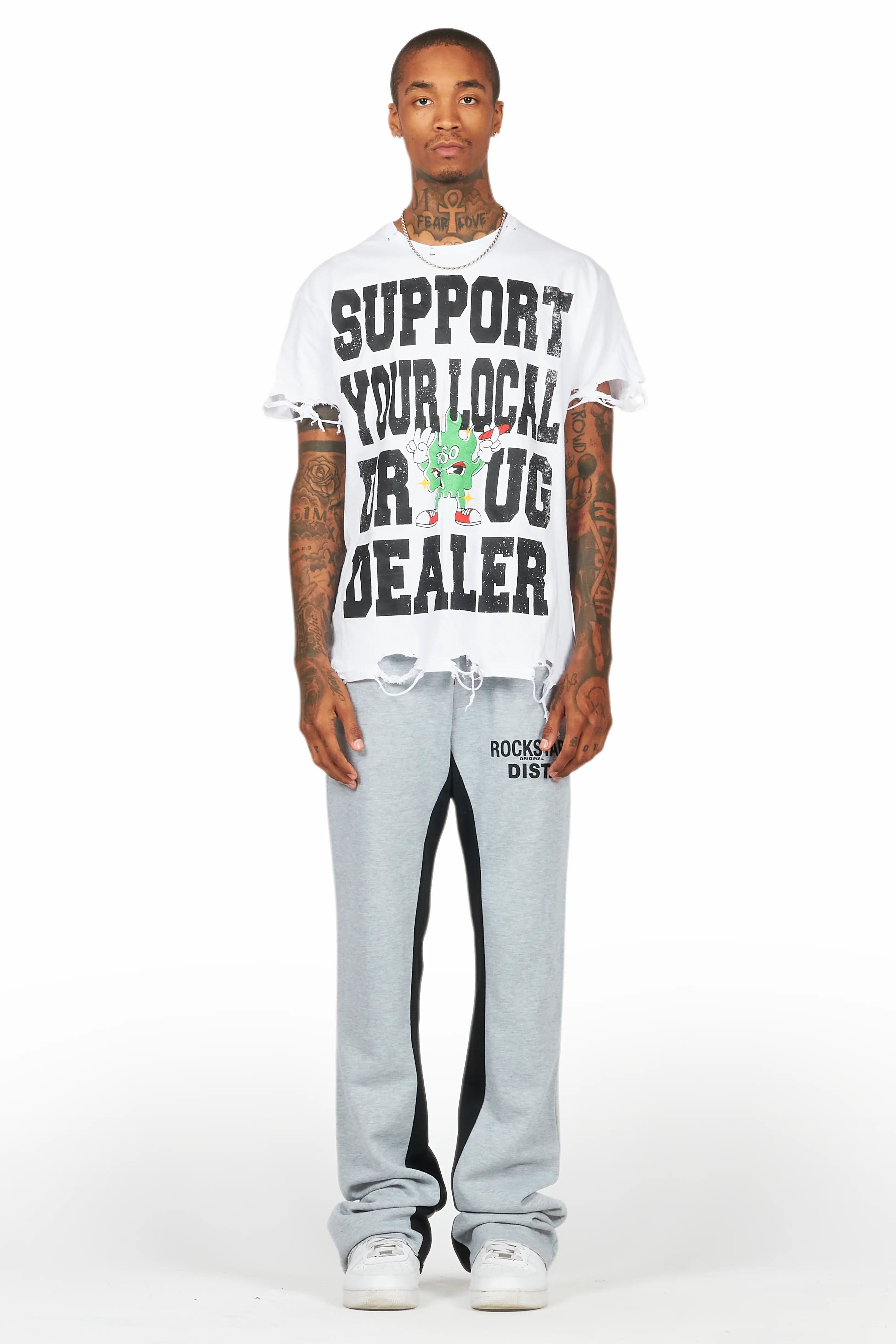 Alpine Heather Grey Baggy Pant