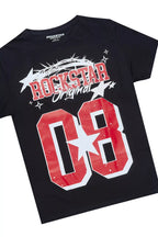 Boys All Star Black T-Shirt/Denim Short Set