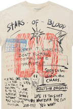 Gabin Beige Graphic Oversized T-Shirt