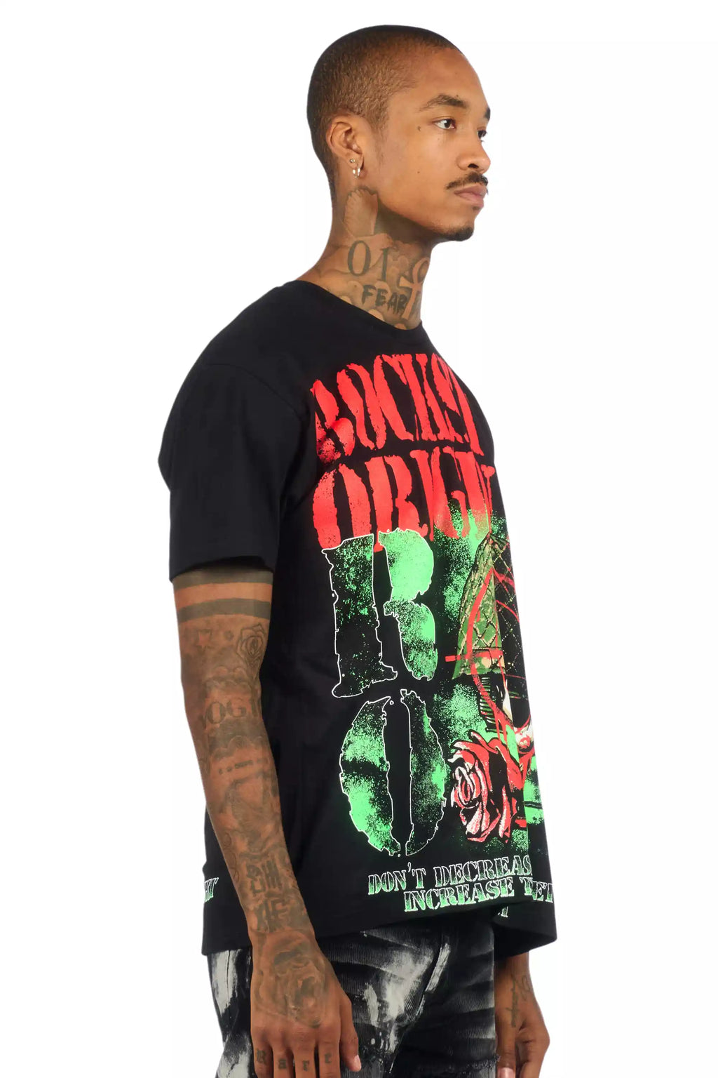 Kilshot Romance 2.0 Black Oversized Graphic T-Shirt