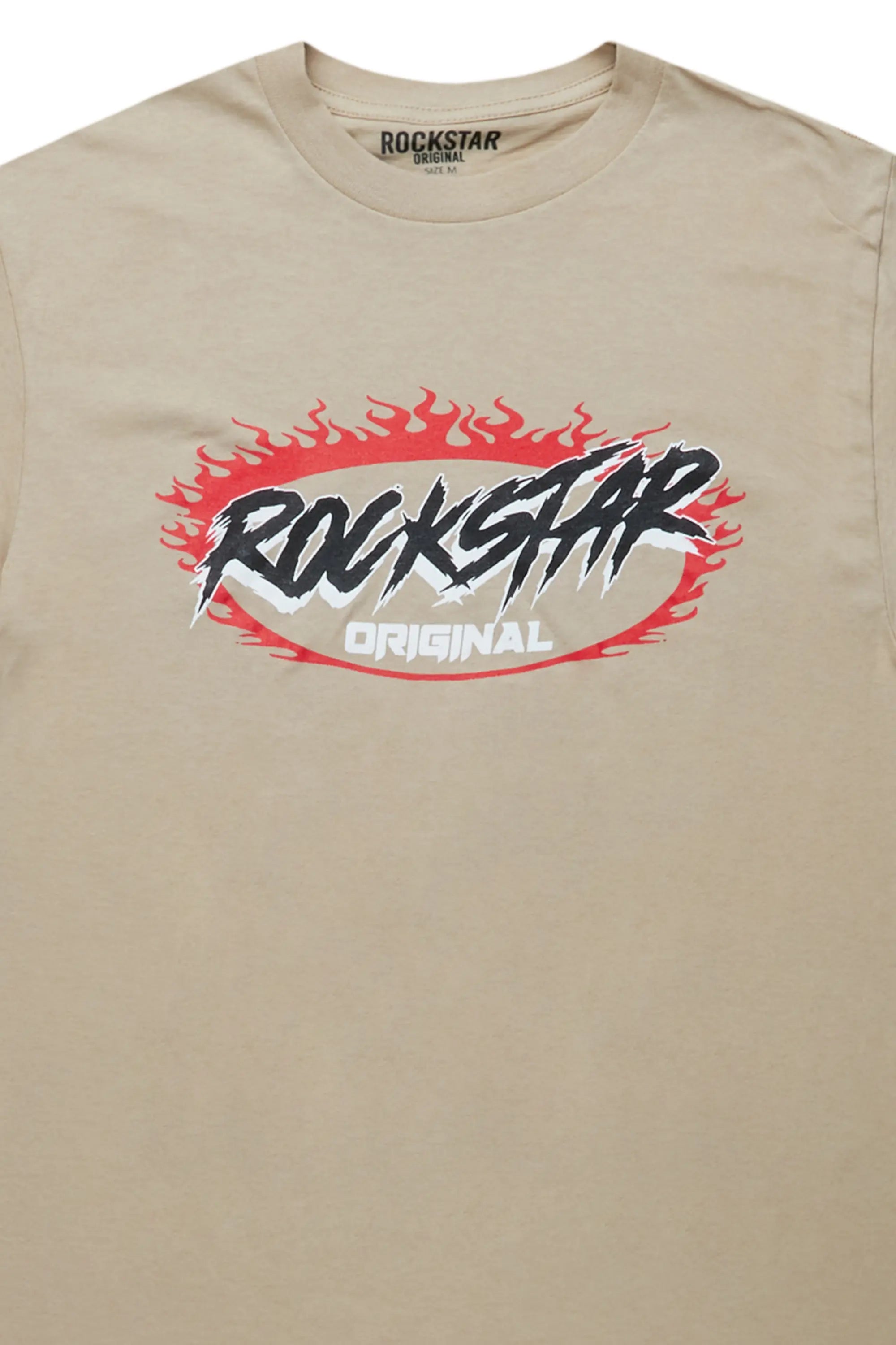 Draven Beige Graphic T-Shirt