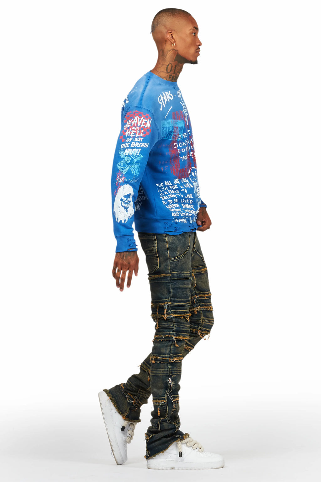 Horado Tint Wash Stacked Flare Jean