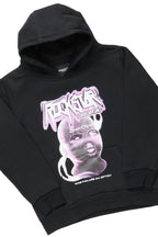 Boys Chaser Black Hoodie/Super Stacked Flare Jean Set