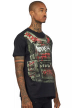 Reilly Black Graphic T-Shirt