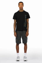 Xadrian Black T-Shirt/Short Set