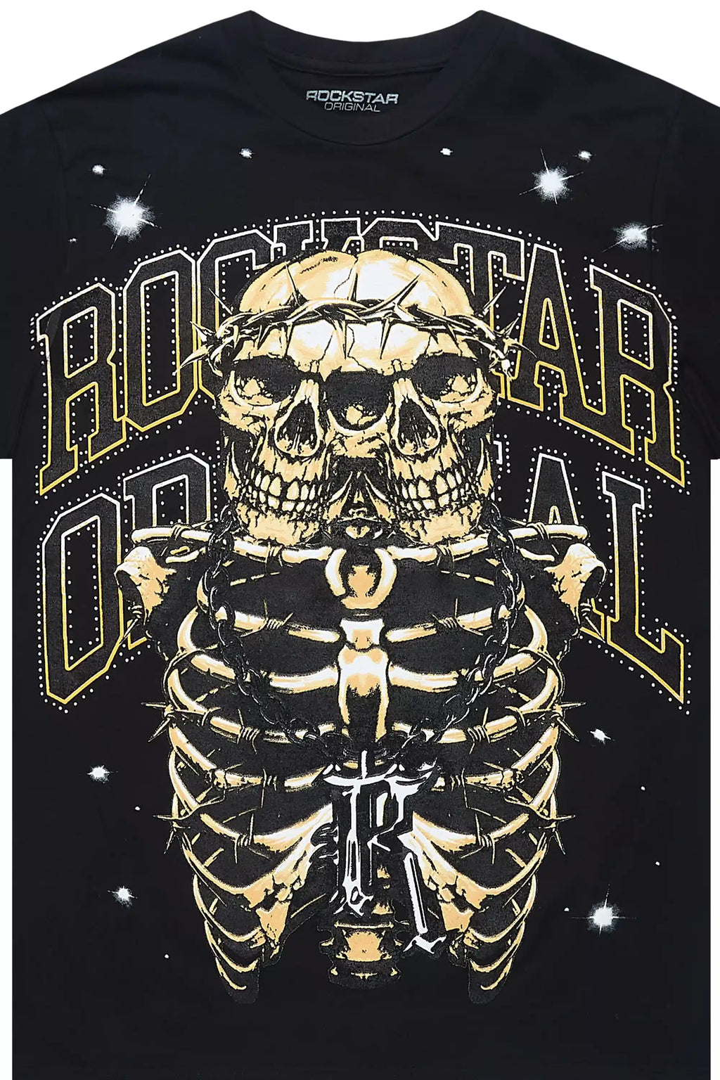 Kaizel Black Graphic T-Shirt