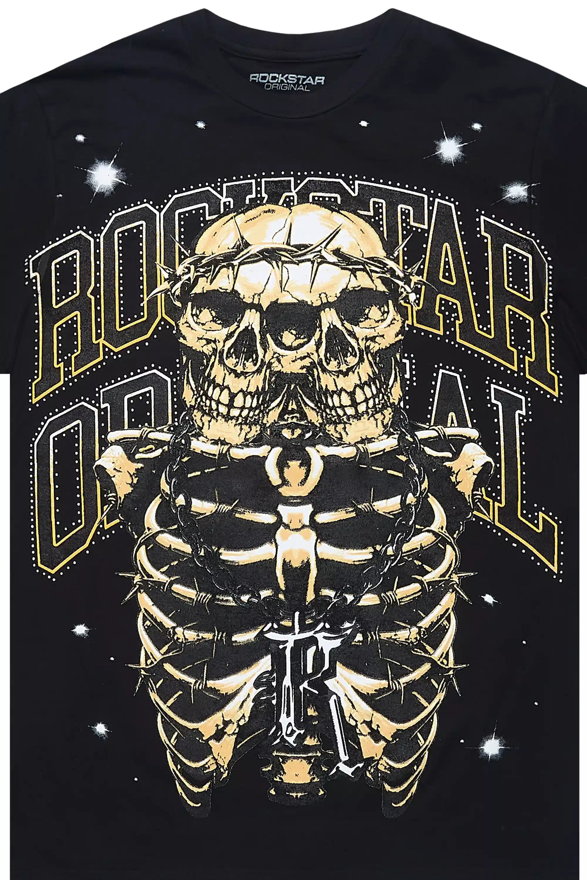 Kaizel Black Graphic T-Shirt