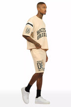 Boe Beige T-Shirt/Short Set