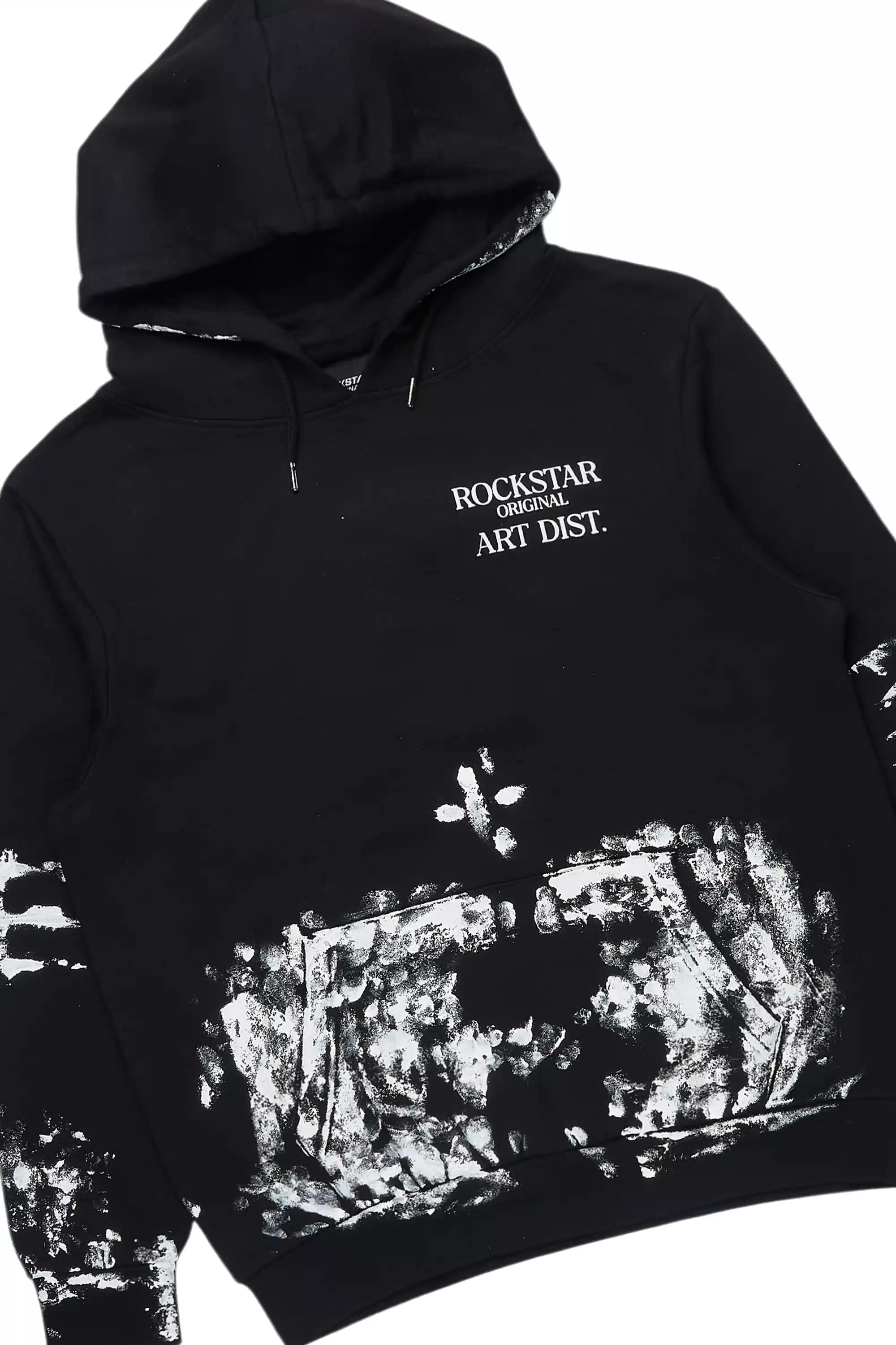 Filip Black Hoodie/Stacked Pant Track Set