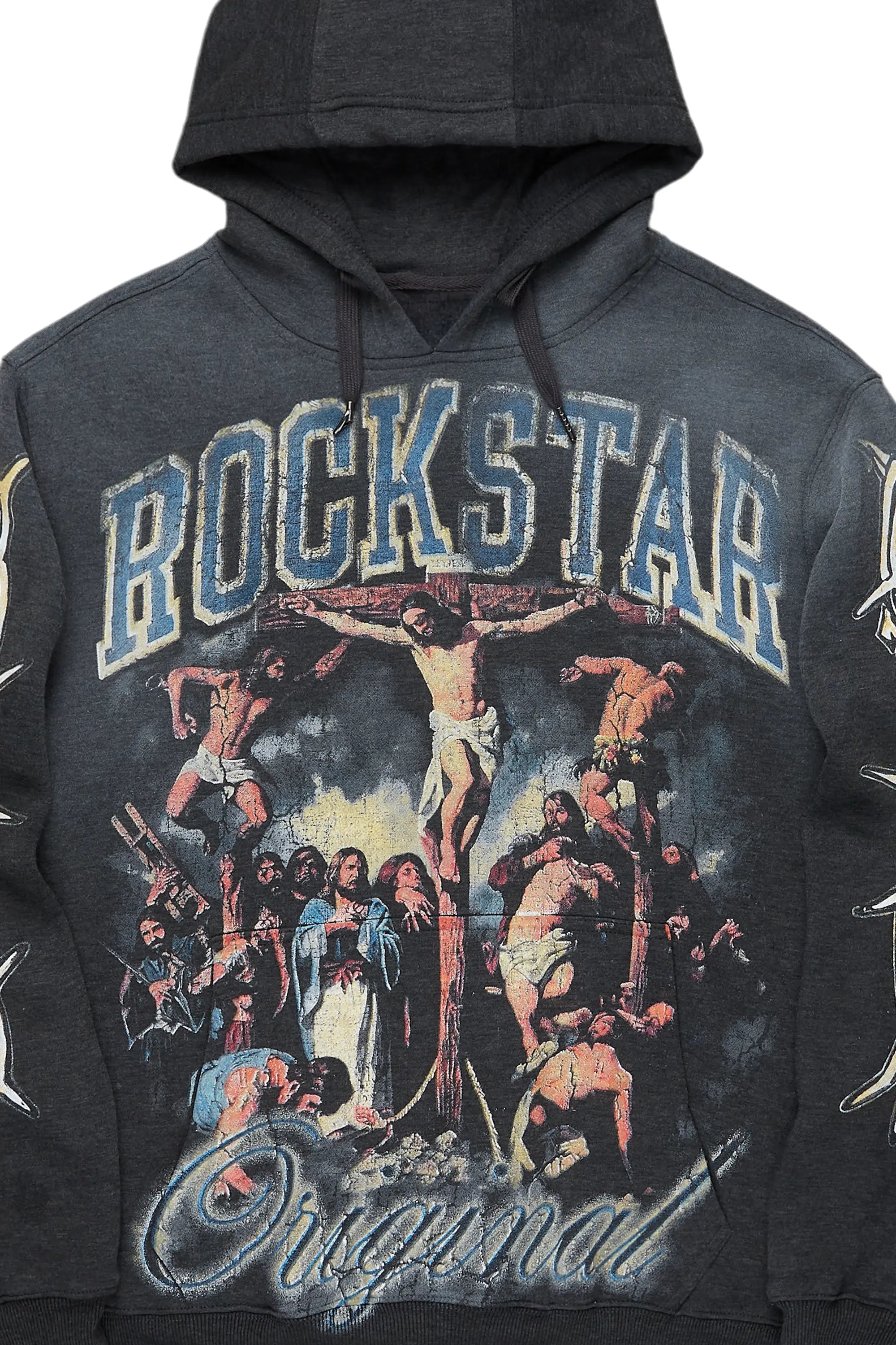 Zairea Charcoal Oversized Hoodie