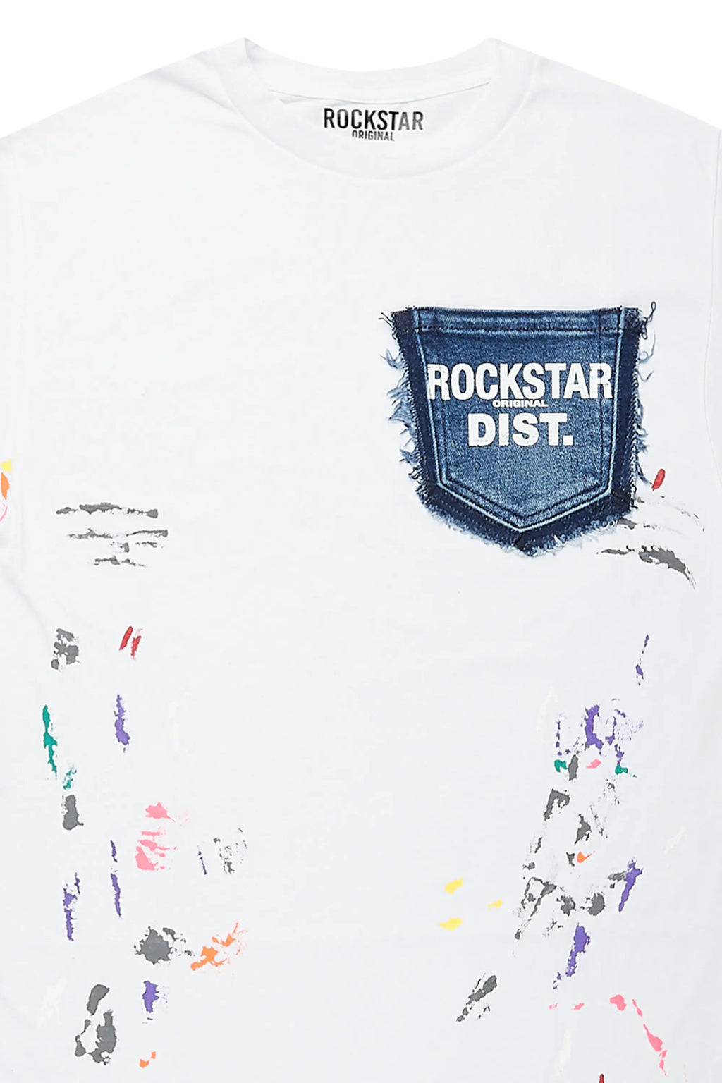 Pallas 2.0 White Graphic Pocket T-Shirt