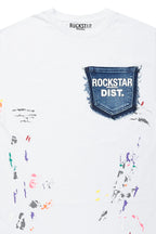 Pallas 2.0 White Graphic Pocket T-Shirt