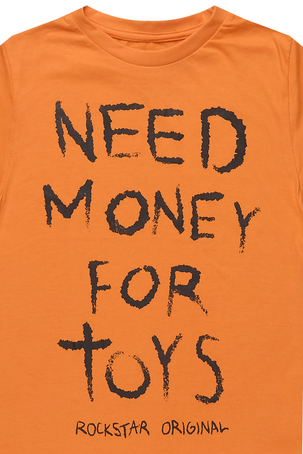 Boys M4Toys Orange/Black Graphic T-Shirt