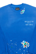 Rockstar Art Dist. Royal Blue Crewneck
