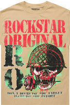 Kilshot Romance 2.0 Beige Oversized Graphic T-Shirt